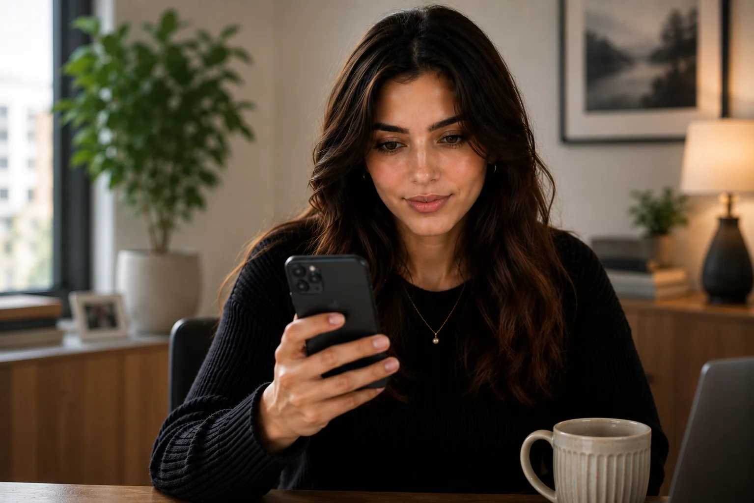 Maya continuing her premium card application via Paid Media